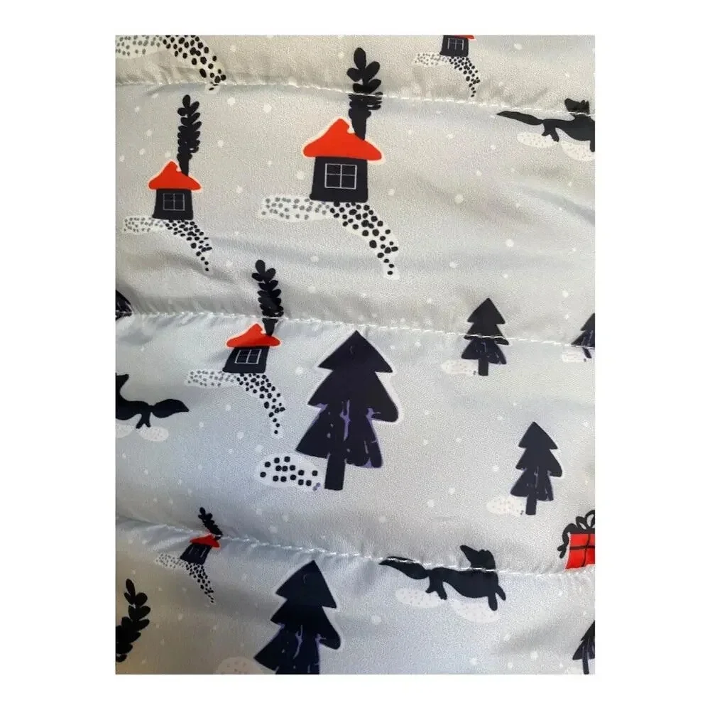 Dog Clothes Winter Fall Warm Vest Size Large 100% Cotton Sleeveless  Button UP